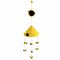 Handmade Yellow Felt Beehive Mobile with Bees Hanging Decoration Approx 24 Inches for Nursery